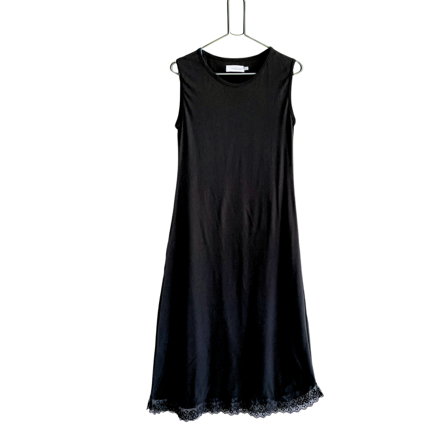 Girls Black 100% Cotton Jersey Maxi Slip - Designed just for Teens & Tweens