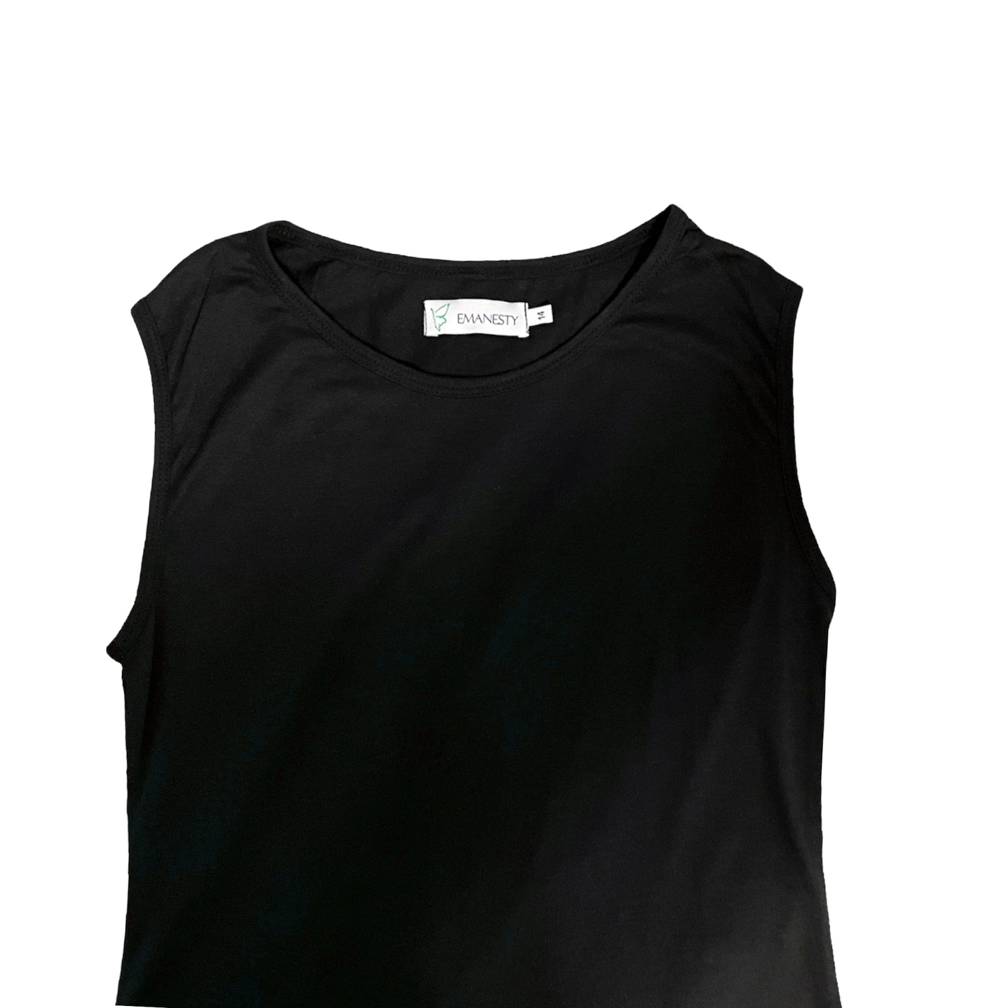 Girls Black 100% Cotton Jersey Maxi Slip - Designed just for Teens & Tweens