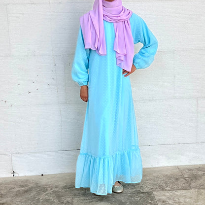 Girls Chiffon Bohemian Styled Light Green Maxi Dress- Modest Formalwear for Teens & Tweens Emanesty Girls Chiffon Bohemian Styled Light Green Maxi Dress- Modest Formalwear for Teens & Tweens Emanesty