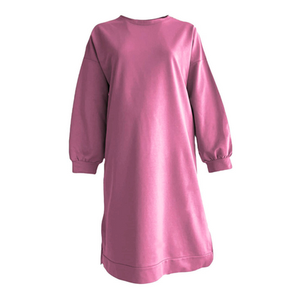 Girls Trendy Mauve Pink Long Sleeve Tunic - Modest Casualwear for Teens & Tweens