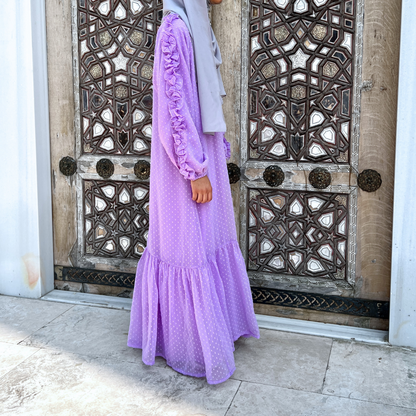Girls Lilac Purple Chiffon Maxi Dress - Modest Formalwear for Teens & Tweens Emanesty Girls Lilac Purple Chiffon Maxi Dress - Modest Formalwear for Teens & Tweens Emanesty